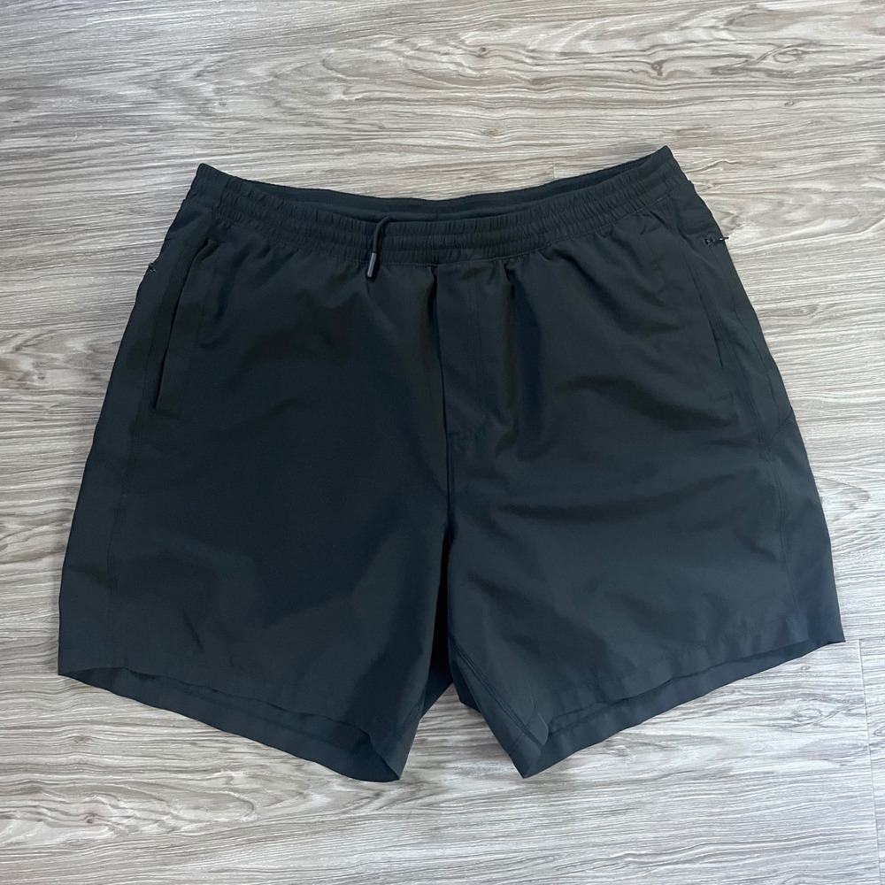 Birddogs Classic Gym Shorts Black 3XL Liner Zipper Pockets Mens 7 Inseam